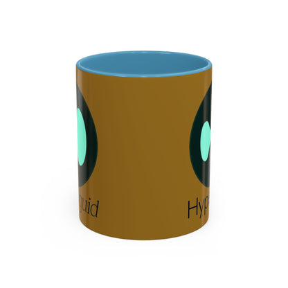 Hyperliquid Black font Brown Accent Mug by cypherpunkgear.com