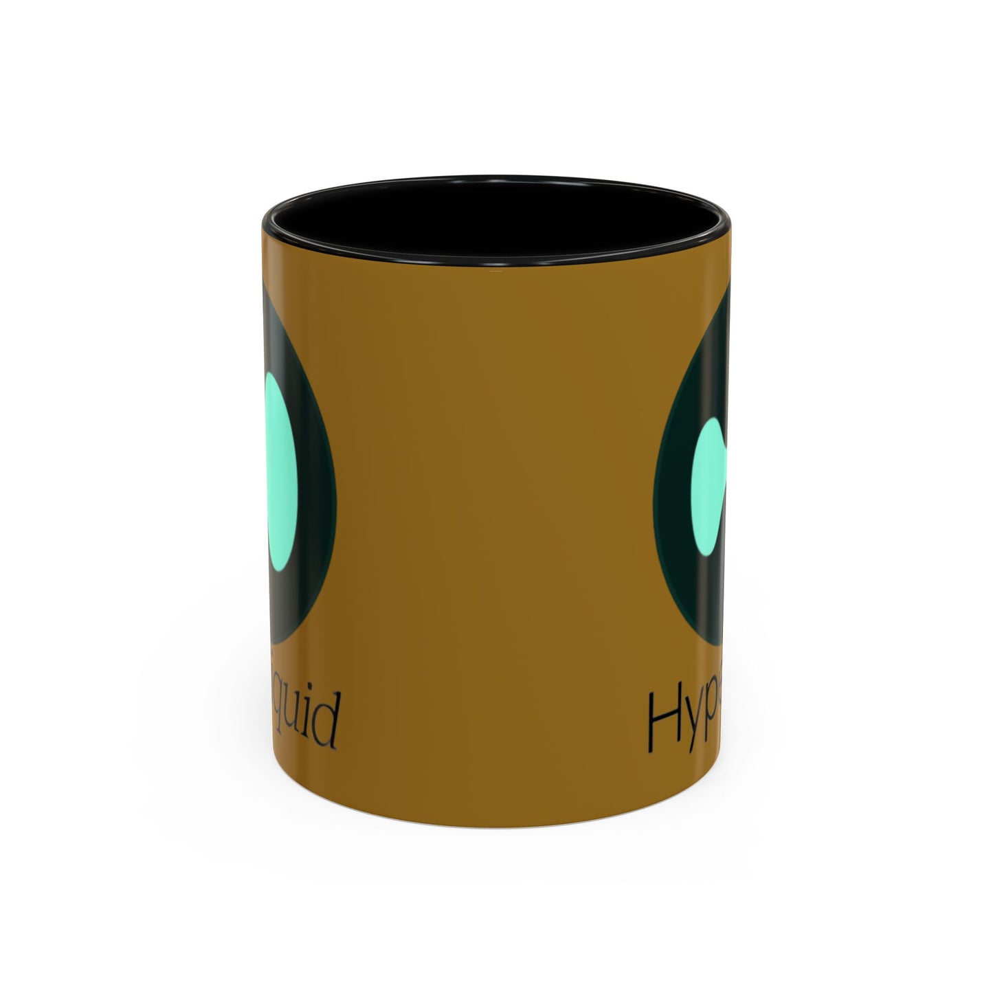 Hyperliquid Black font Brown Accent Mug by cypherpunkgear.com