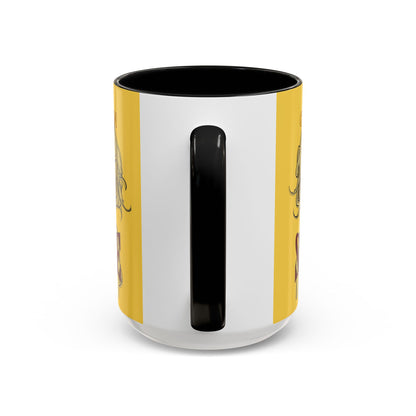 Caution, Savage Yellow Accent Mug by cypherpunkgear.com