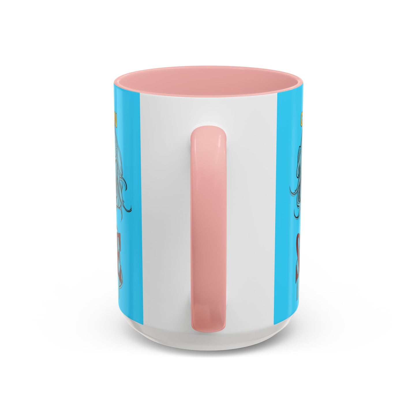 Caution, Savage Light Blue Accent Mug by cypherpunkgear.com