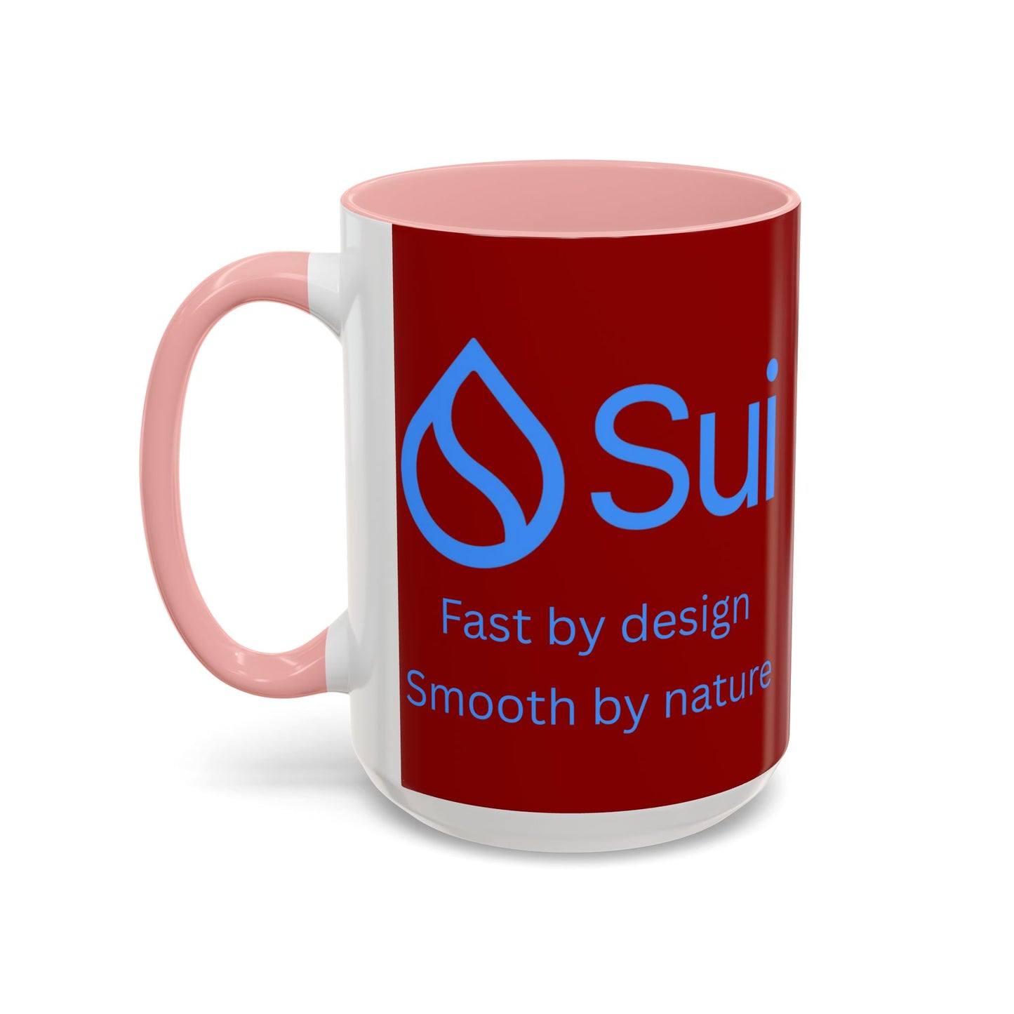 SUI Red Accent Mug by cypherpunkgear.com