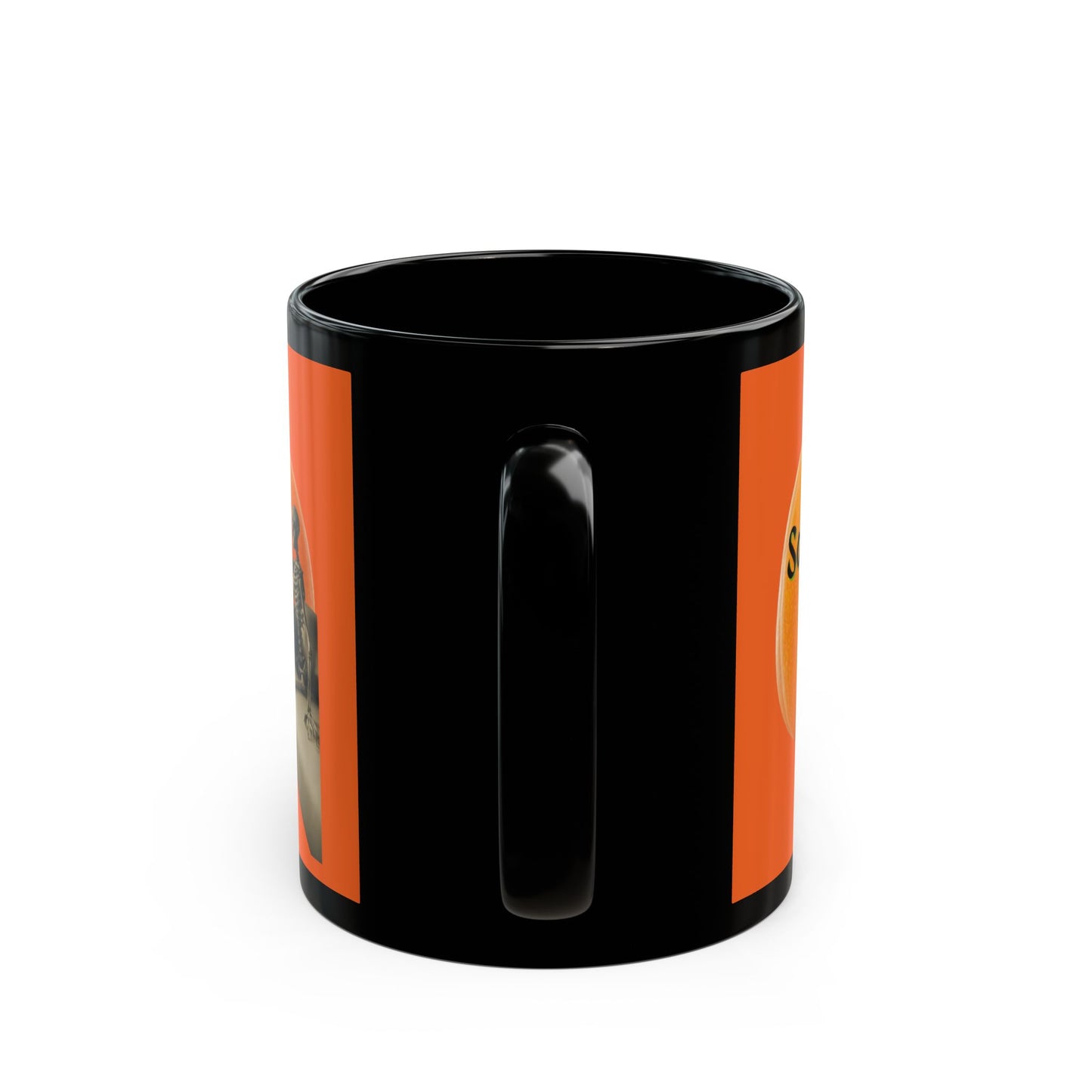 Is It Samhain Yet? Skeleton's Giant Pumpkin Orange Mug by CreepyCrafts.boo