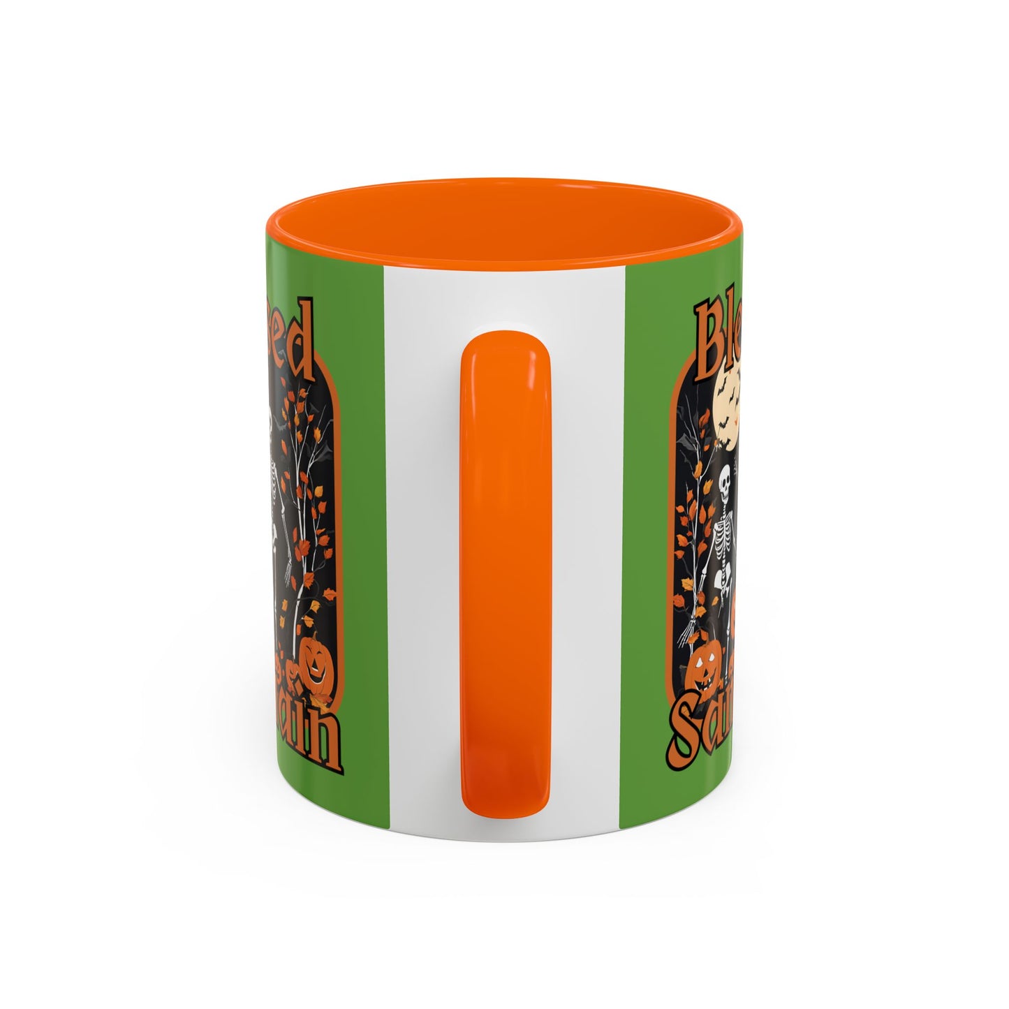 Spooktacular Skeletons of Samhain Accent Mug by CreepyCrafts.boo