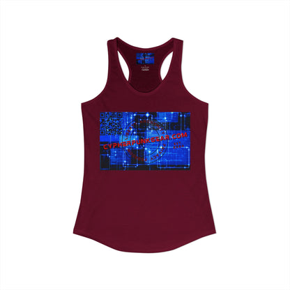 Cypherpunkgear.com logo Women's Racerback Tank Top by cypherpunkgear.com