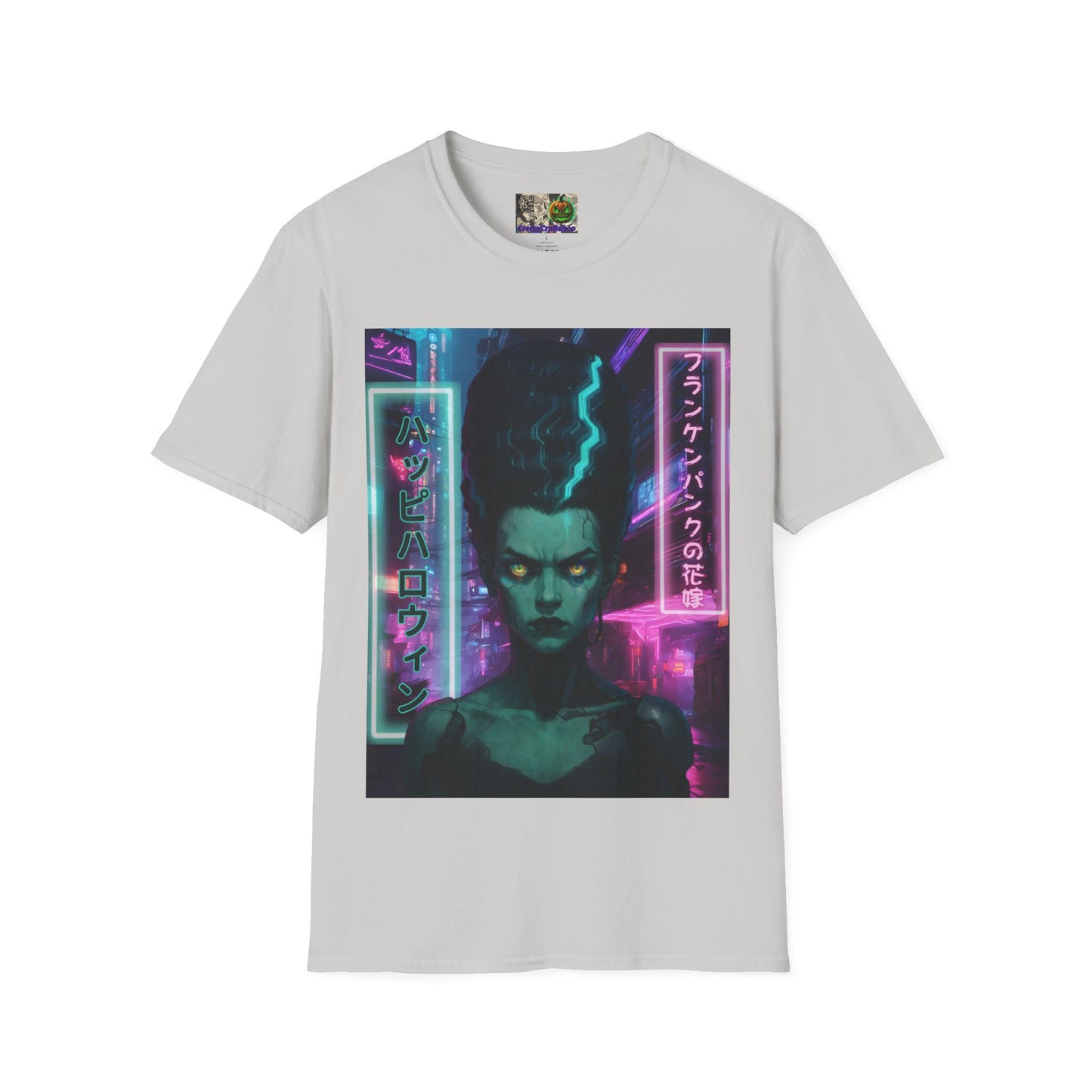 Bride of Frankenpunk Light colors Unisex T-Shirt by CreepyCrafts.boo