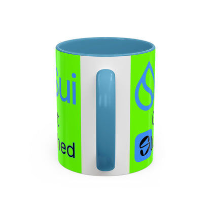 Sui: Get Slushed Green Accent Mug by cypherpunkgear.com