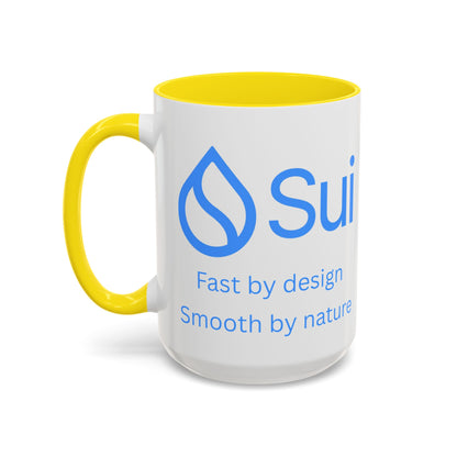 SUI White Accent Mug by cypherpunkgear.com