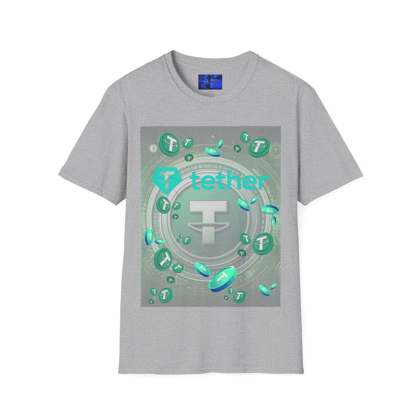 Tether Light colors Unisex T-Shirt by cypherpunkgear.com