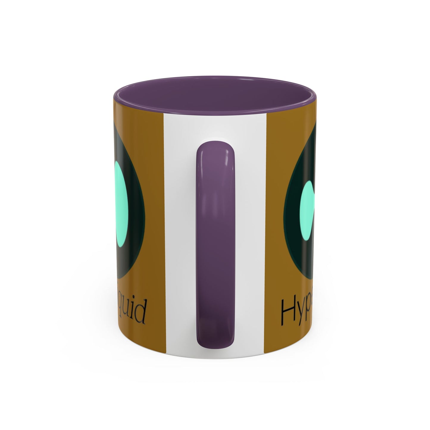 Hyperliquid Black font Brown Accent Mug by cypherpunkgear.com