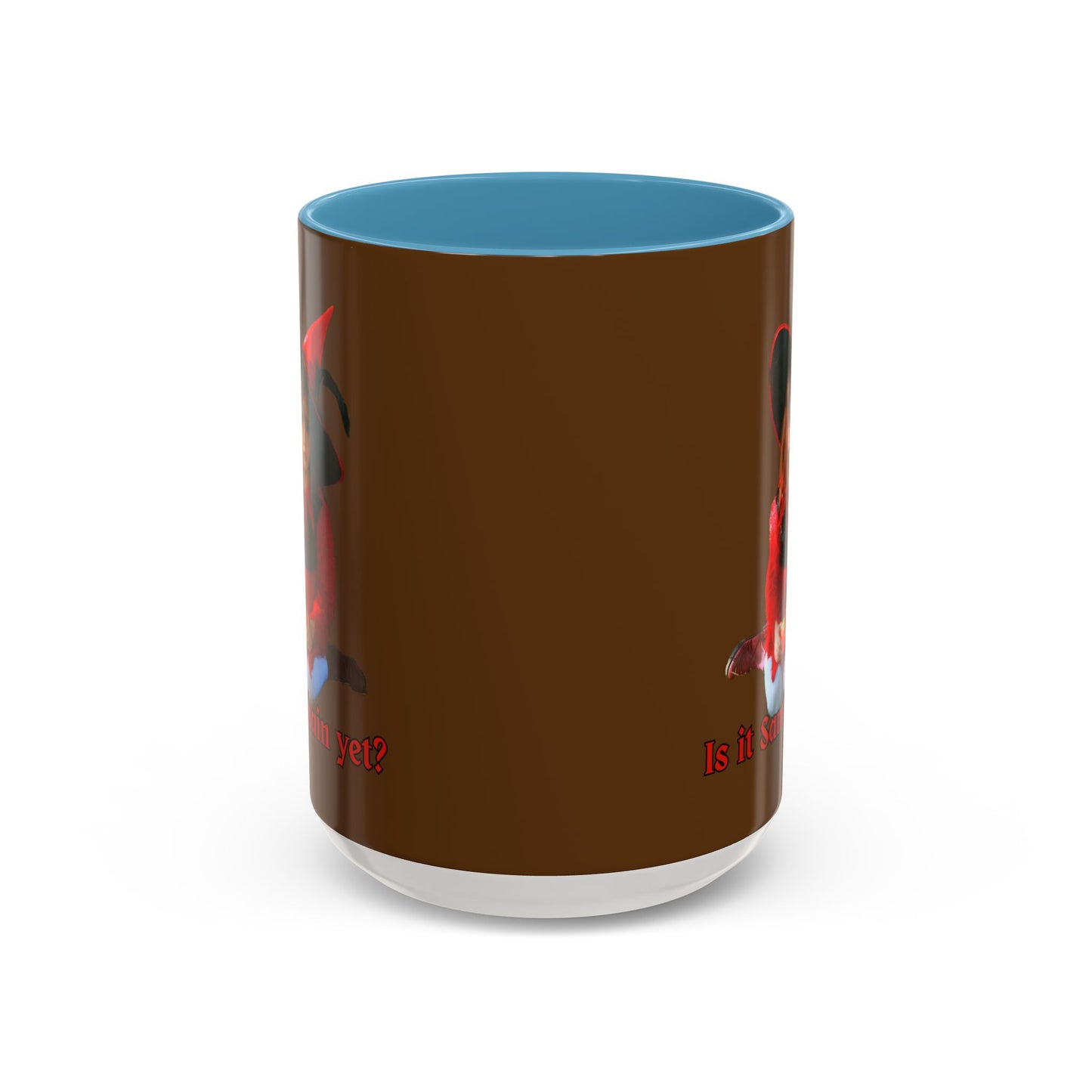 Is it Samhain yet? Brown Accent Mug by CreepyCrafts.boo