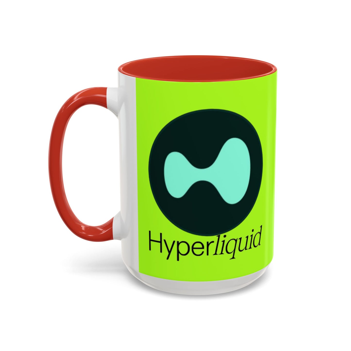 Hyperliquid Black font Green Accent Mug by cypherpunkgear.com