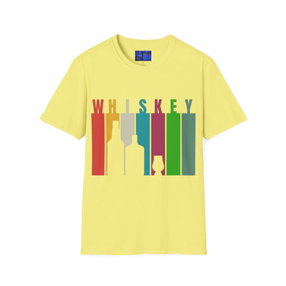 Whiskey spelled with an 'e' Light colors Unisex T-Shirt by cypherpunkgear.com