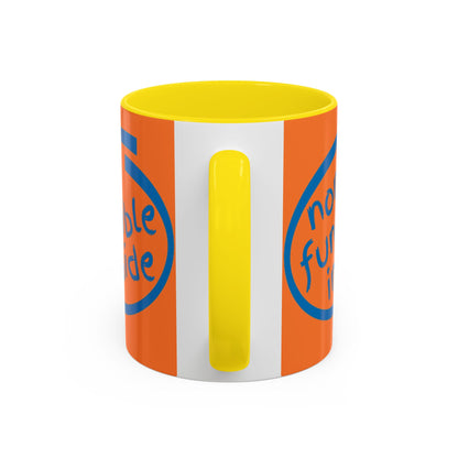 Non-Fungible Inside Orange Accent Mug by cypherpunkgear.com