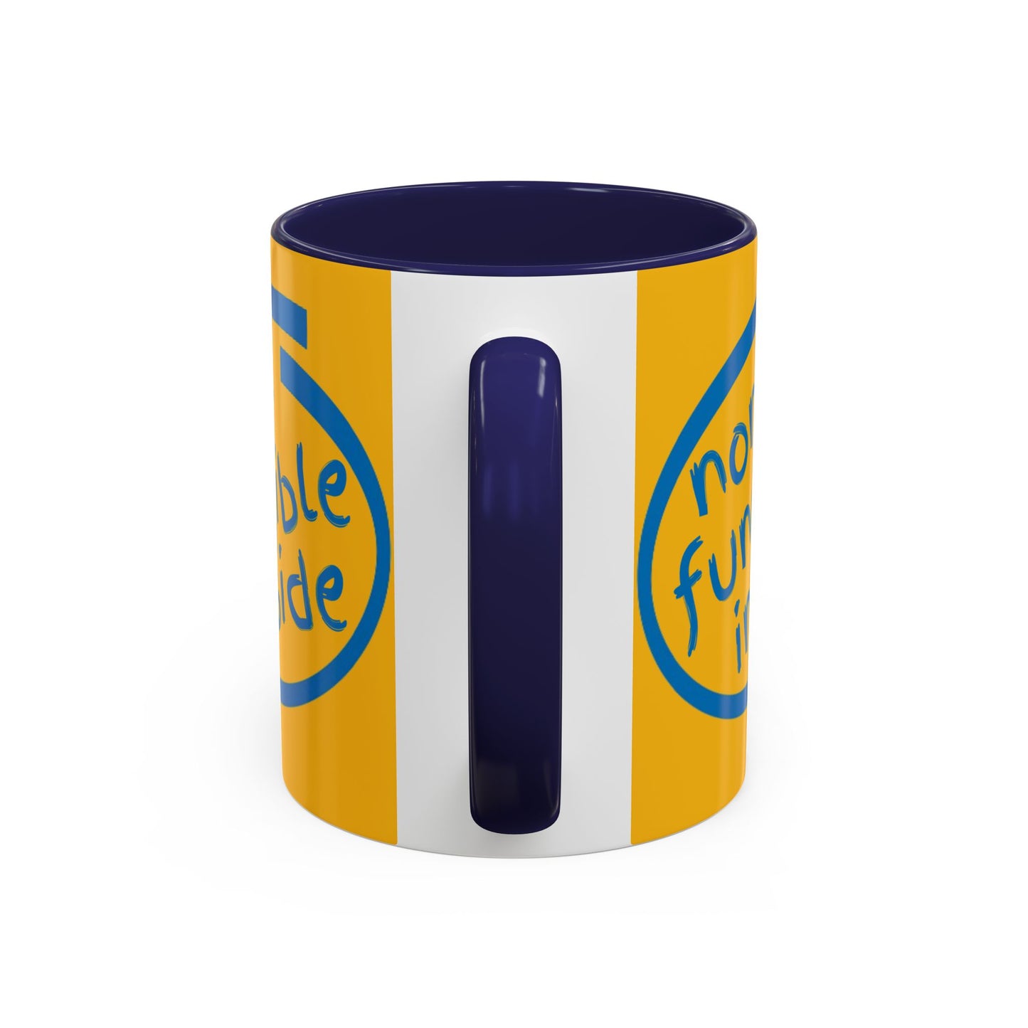 Non-Fungible Inside Yellow Accent Mug by cypherpunkgear.com