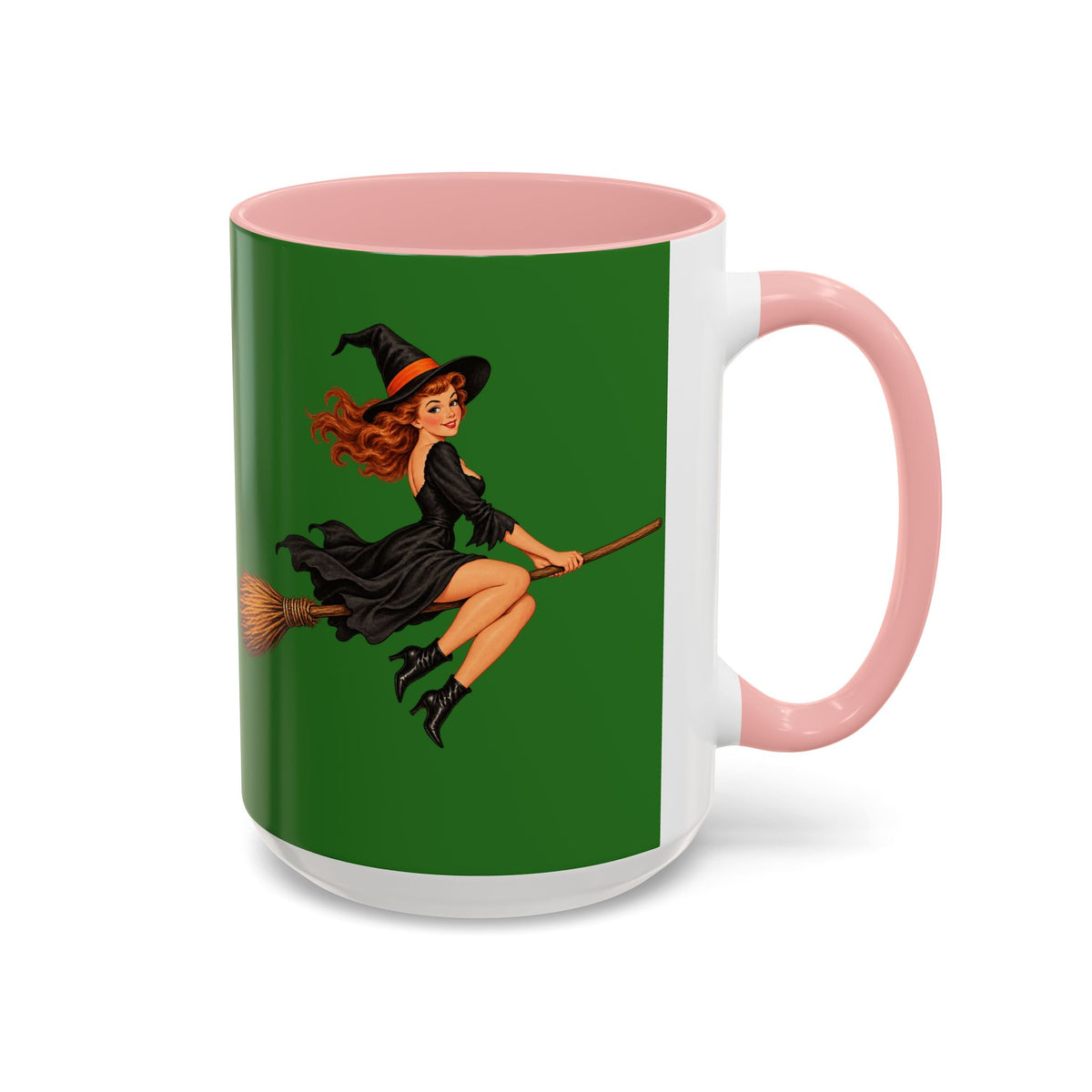 Hazel Hex Green Accent Mug by CreepyCrafts.boo
