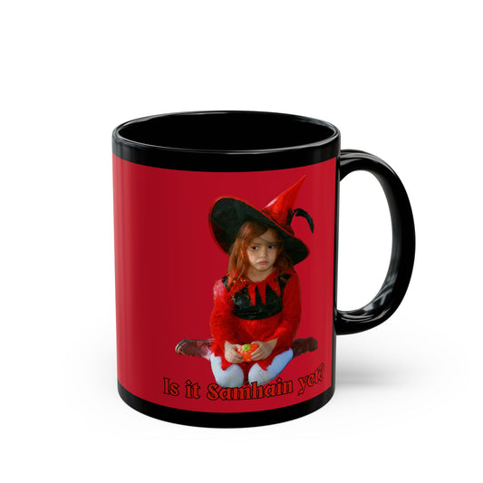 Is it Samhain yet? Red Mug by CreepyCrafts.boo
