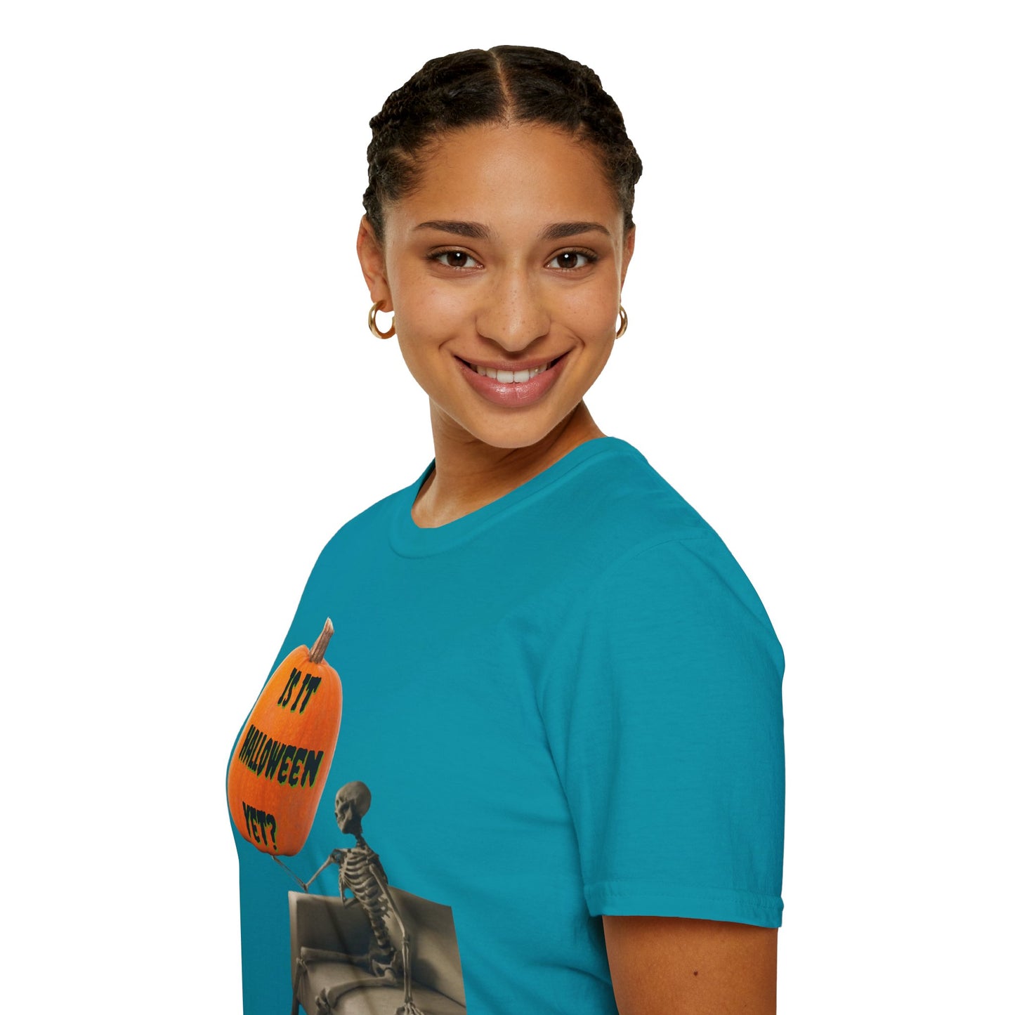 Is it Halloween yet? Skeleton's Pumpkin Dark colors Unisex T-Shirt by CreepyCrafts.boo