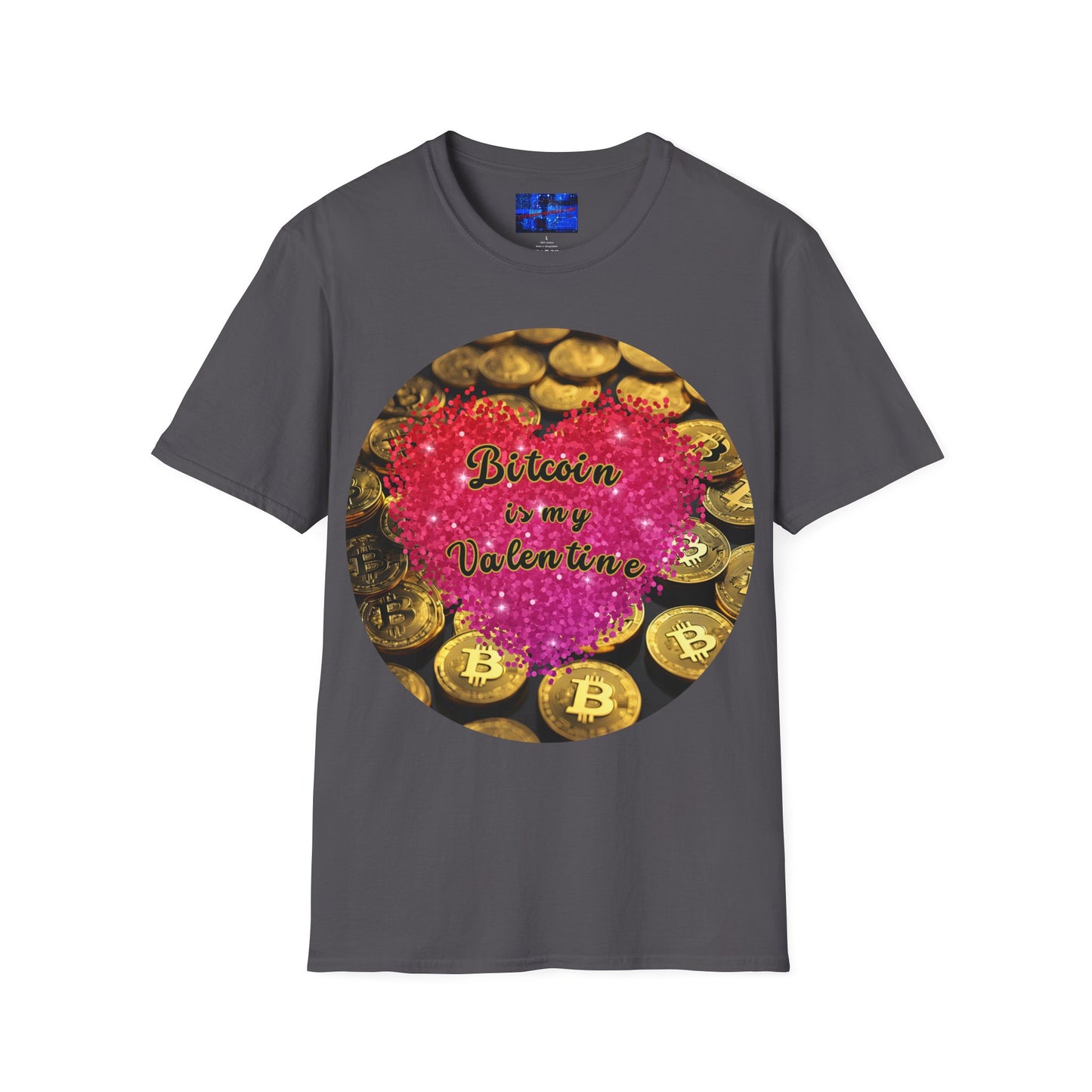 Bitcoin is My Valentine Dark colors Unisex T-Shirt by cypherpunkgear.com