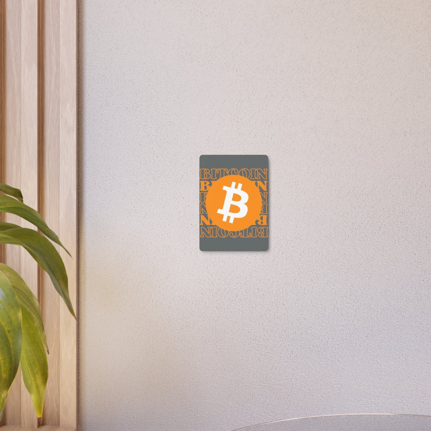 Bitcoin Bitcoin Bitcoin (BTC) Metal Art Sign by cypherpunkgear