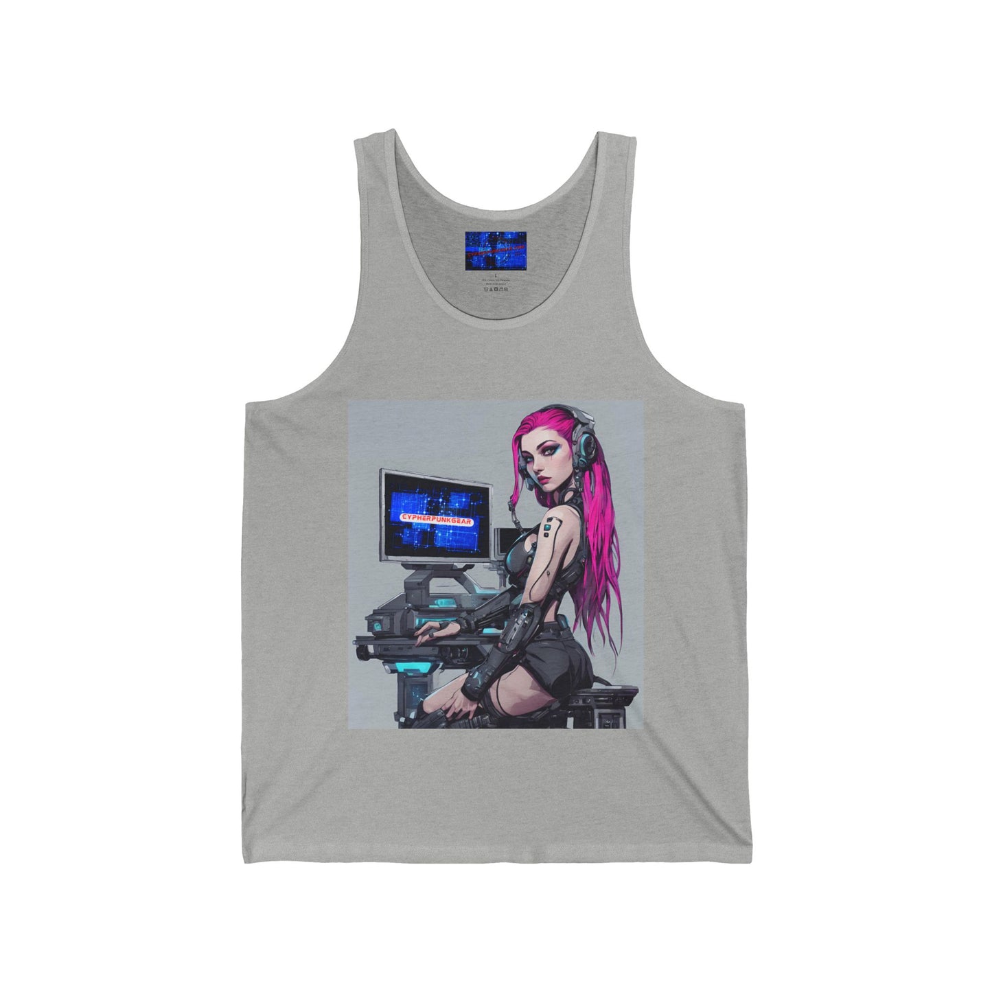 ¡Cyberpunk de cypherpunkgear! Camiseta sin mangas unisex