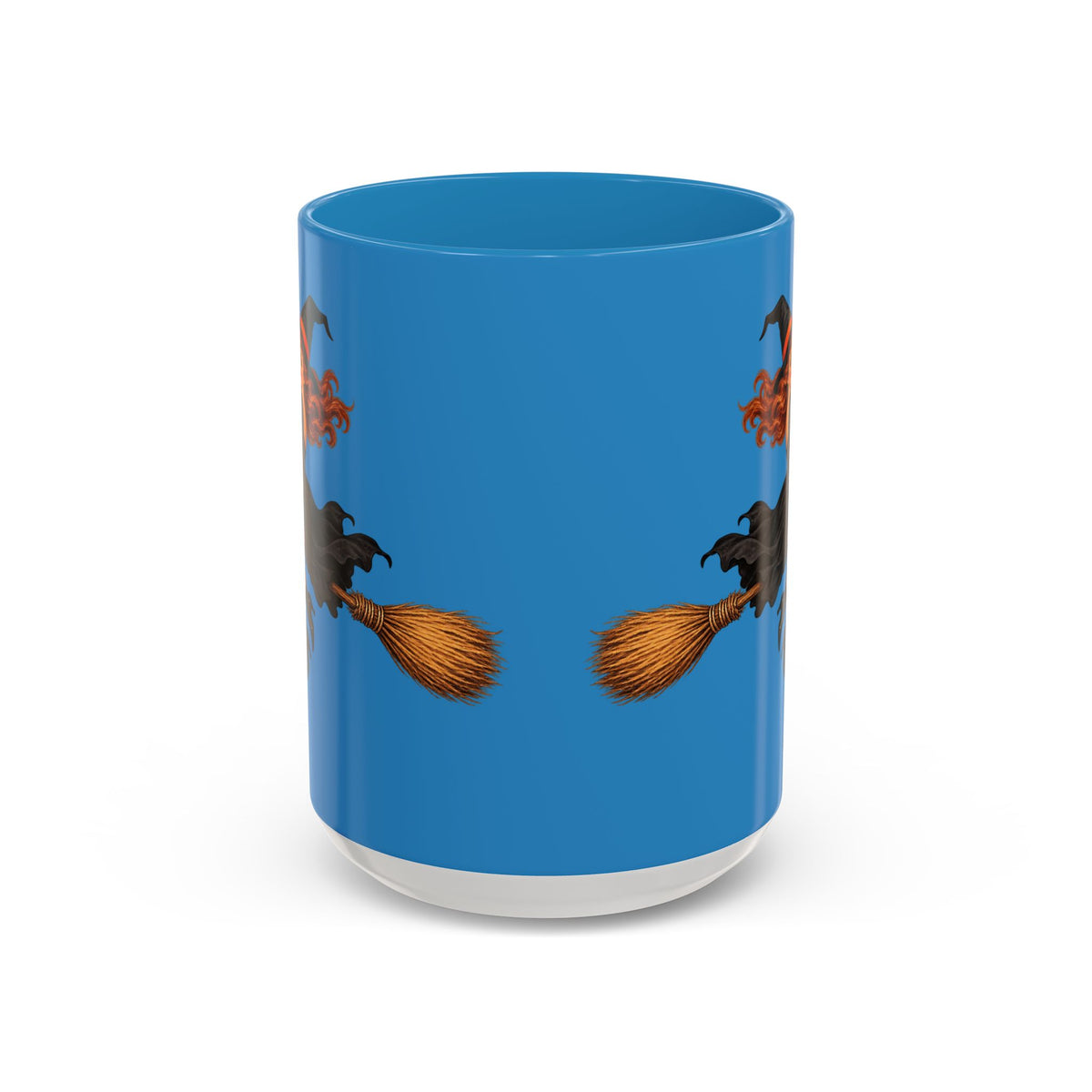 Hazel Hex Blue Accent Mug by CreepyCrafts.boo
