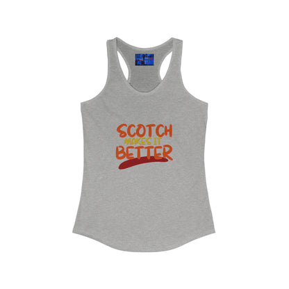 ¡Scotch lo mejora con cypherpunkgear! Camiseta sin mangas ideal con espalda cruzada para mujer