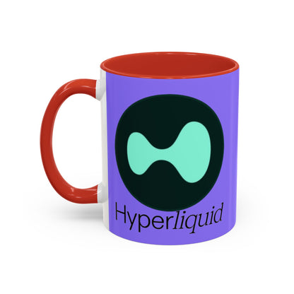 Hyperliquid Black font Light Purple Accent Mug by cypherpunkgear.com