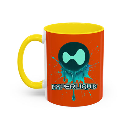 HYPE Drip Orange Accent Mug by cypherpunkgear.com