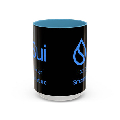 SUI Black Accent Mug by cypherpunkgear.com