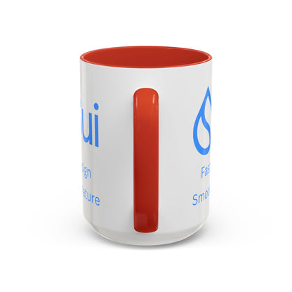 SUI White Accent Mug by cypherpunkgear.com