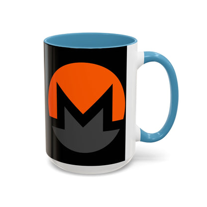 Monero (XMR) Black Accent Mug by cypherpunkgear.com