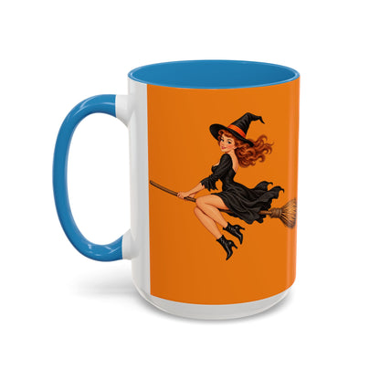 Hazel Hex Orange Accent Mug by CreepyCrafts.boo