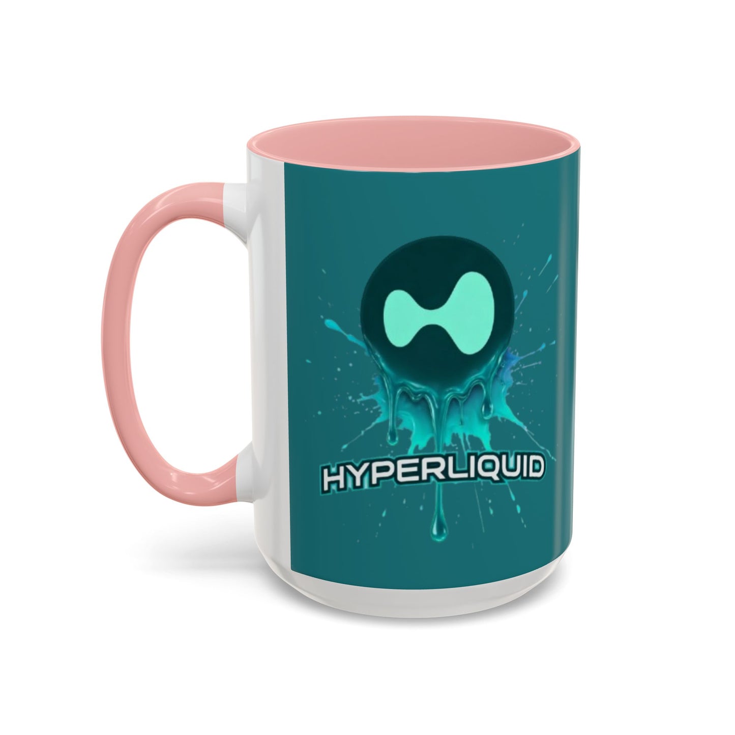 HYPE Drip Hyperliquid Accent Mug by cypherpunkgear.com