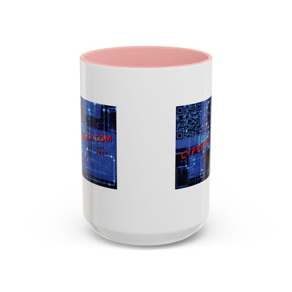 Cypherpunkgear.com logo Accent Mug by cypherpunkgear.com