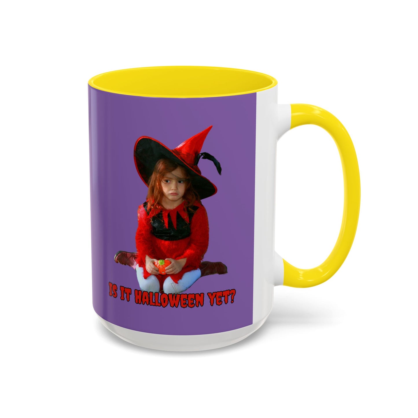 Is it Halloween yet? Light Purple Accent Mug by CreepyCrafts.boo