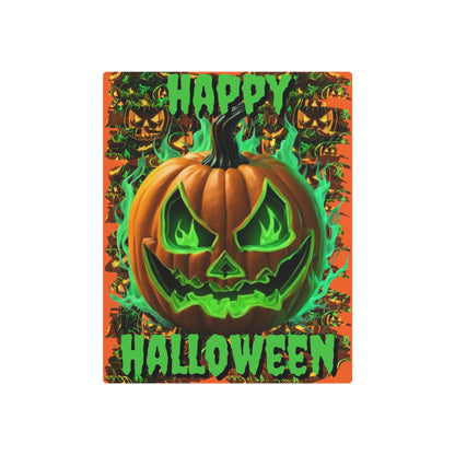 Happy Halloween Green Jack Metal Art Sign by cypherpunkgear