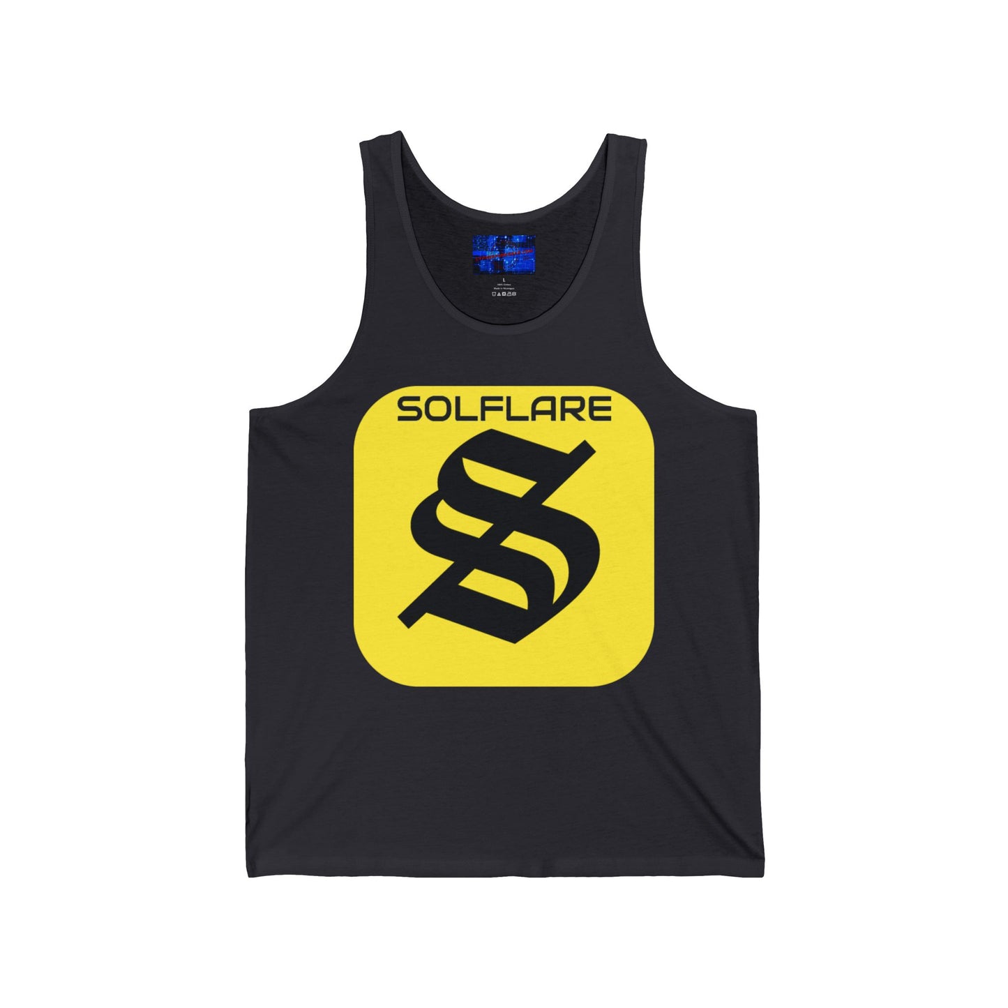 SolflareLogo Unisex Jersey Tank Top by cypherpunkgear.com