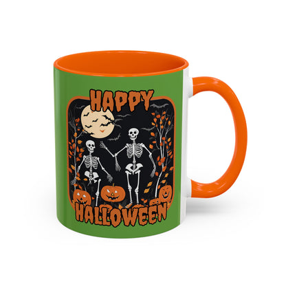 Spooktacular Skeletons of Halloween Accent Mug by CreepyCrafts.boo