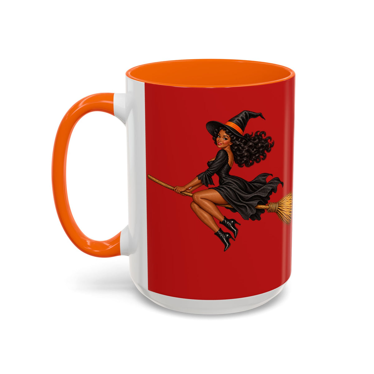 Velvet Vex Red Accent Mug by CreepyCrafts.boo
