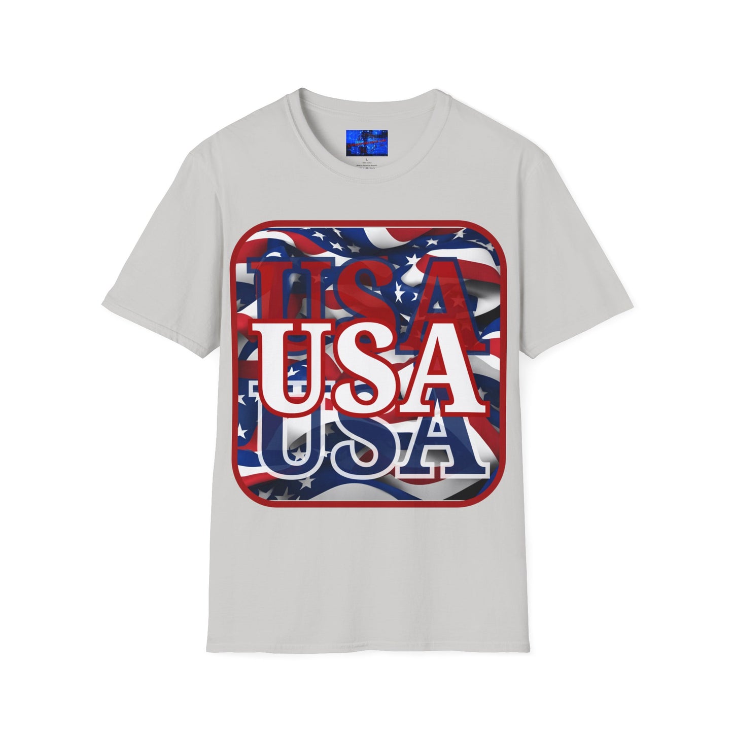 Red WHITE and Blue USA Patriot LTcolors Unisex T-Shirt by cypherpunkgear