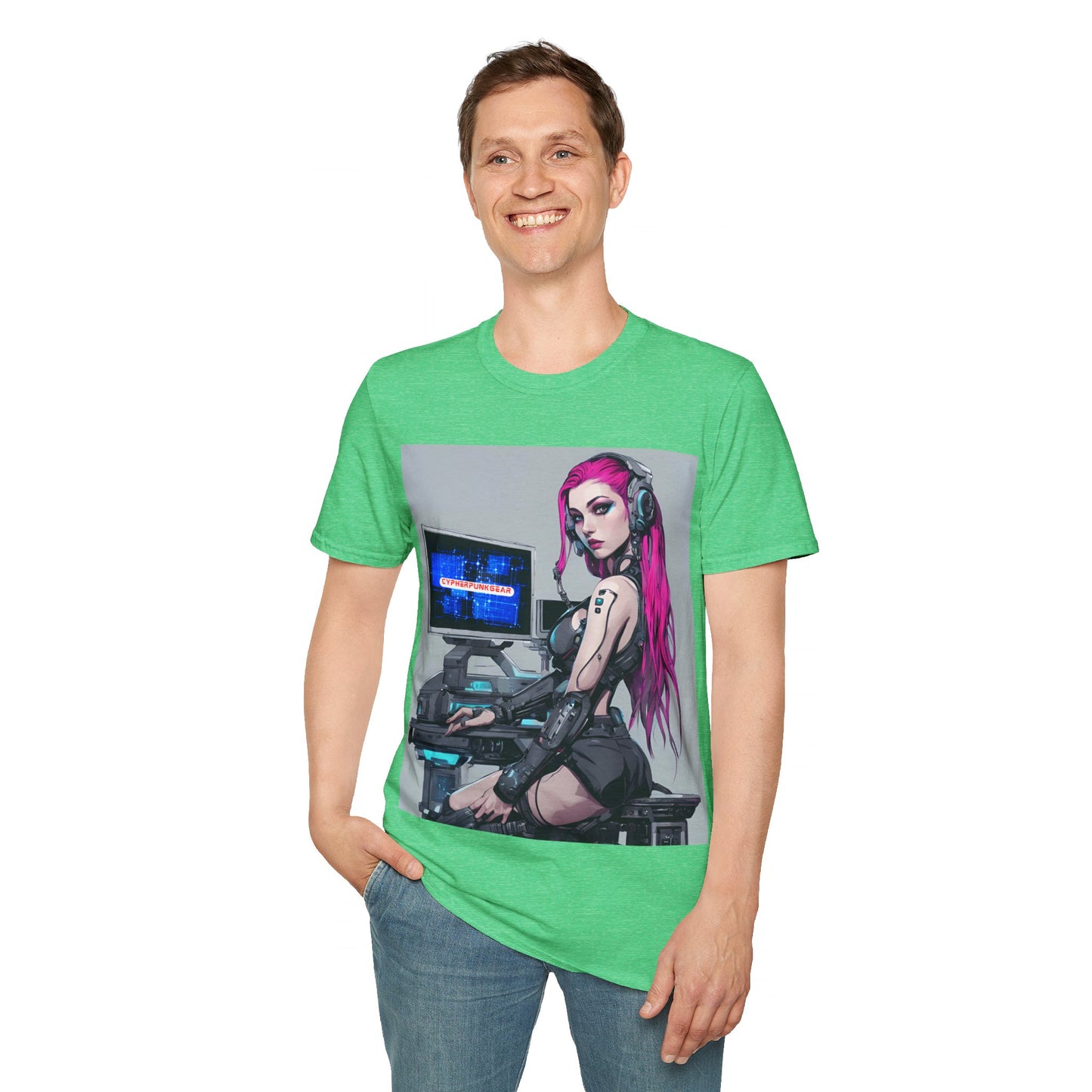 Netrunner Cyberpunk Unisex T-Shirt by cypherpunkgear