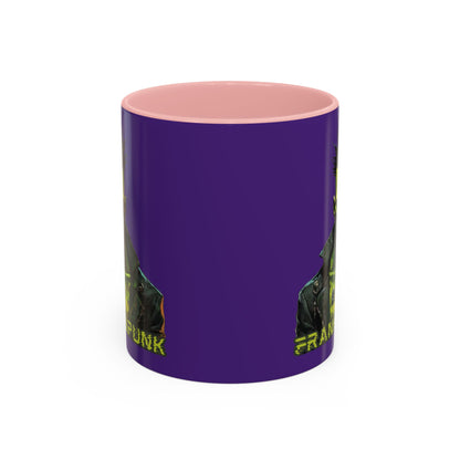 Frankenpunk Purple Accent Mug by CreepyCrafts.boo