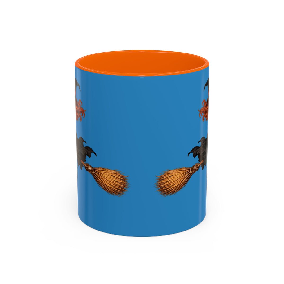 Hazel Hex Blue Accent Mug by CreepyCrafts.boo