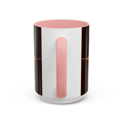 Hazel Hex Brown Accent Mug by CreepyCrafts.boo