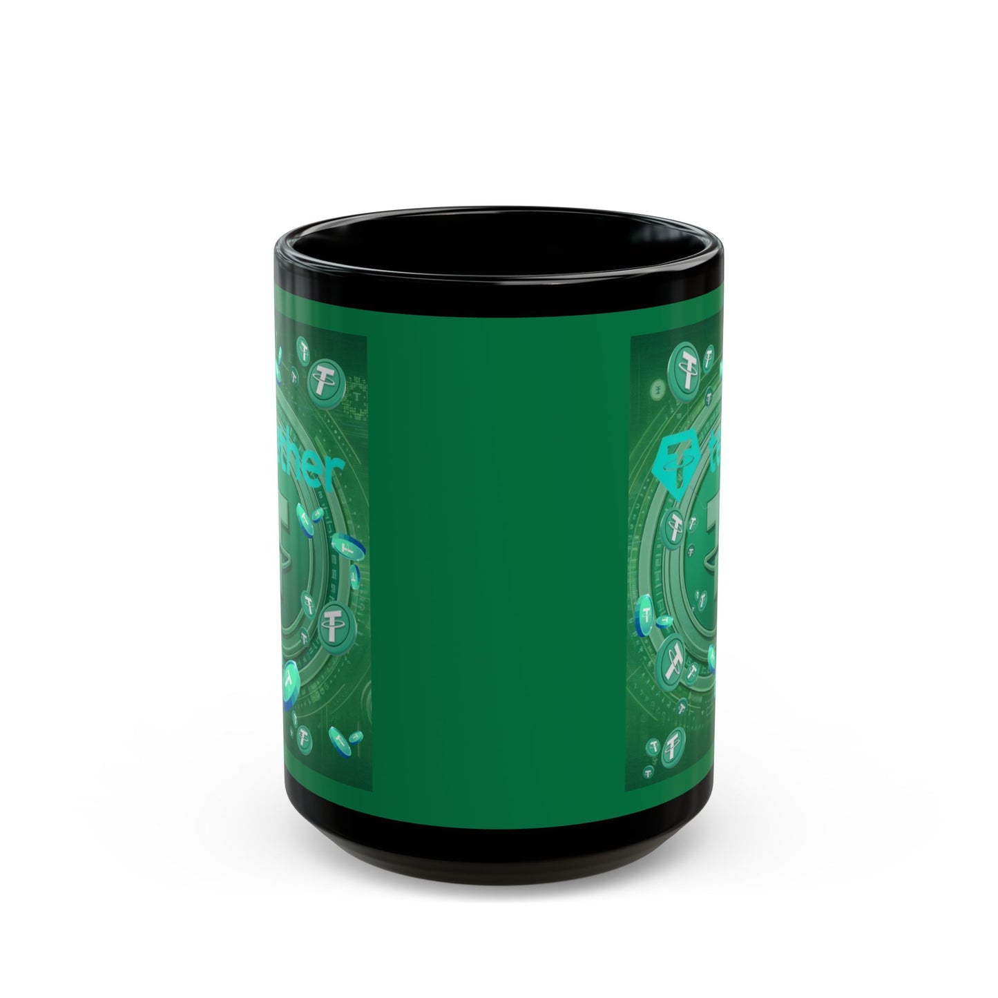 Tether Green Mug by cypherpunkgear.com