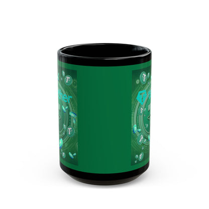 Tether Green Mug by cypherpunkgear.com