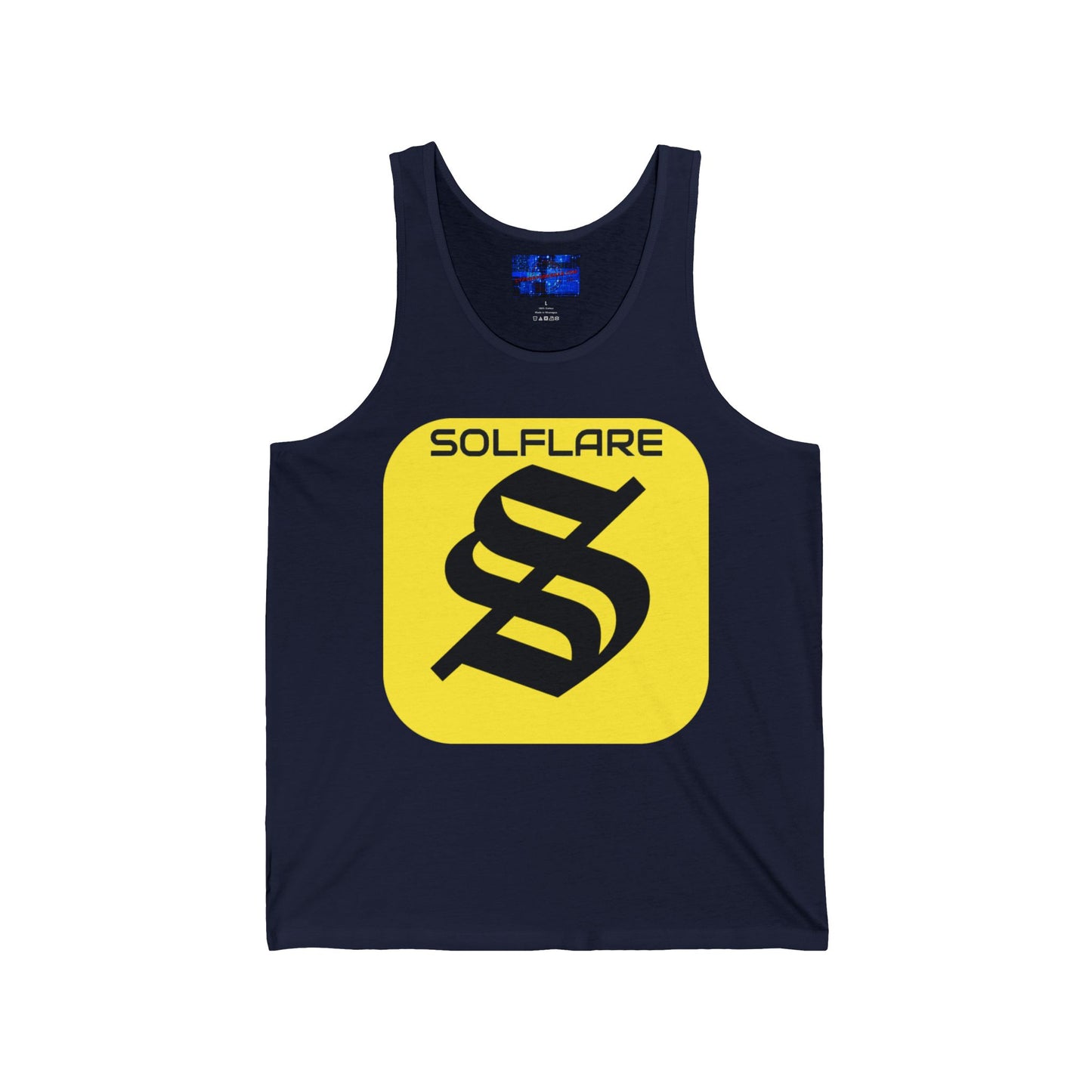 SolflareLogo Unisex Jersey Tank Top by cypherpunkgear.com