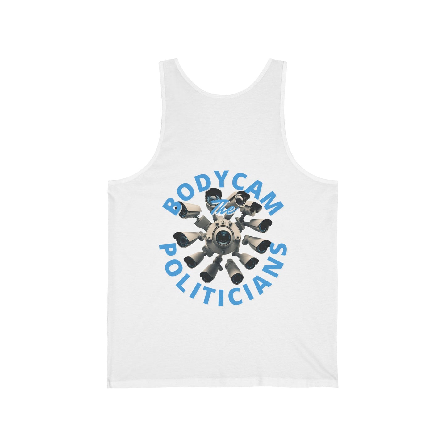 2-sided, Bodycam the Politicians Cameras Unisex Jersey Tank Top by cypherpunkgear.com