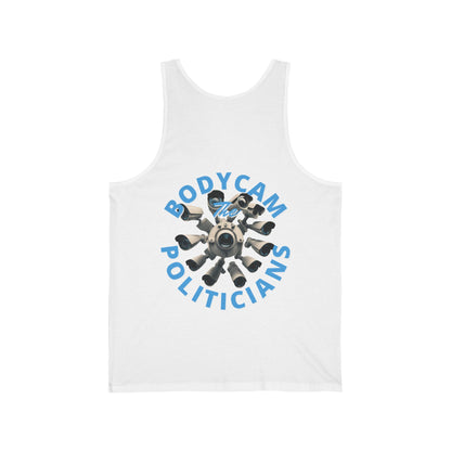 2-sided, Bodycam the Politicians Cameras Unisex Jersey Tank Top by cypherpunkgear.com