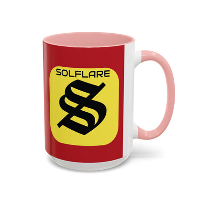 SolflareLogo Red Accent Mug by cypherpunkgear.com